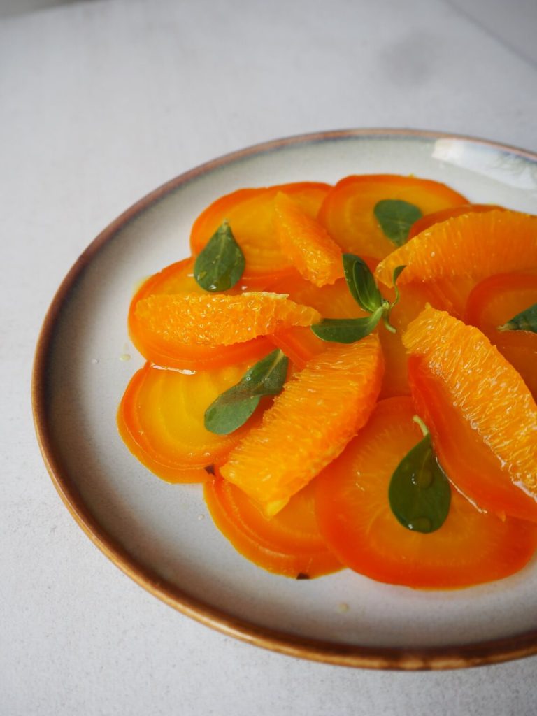 Orange Beetroot Carpaccio