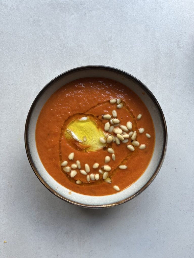 Roasted Red Pepper and Tomato Soup