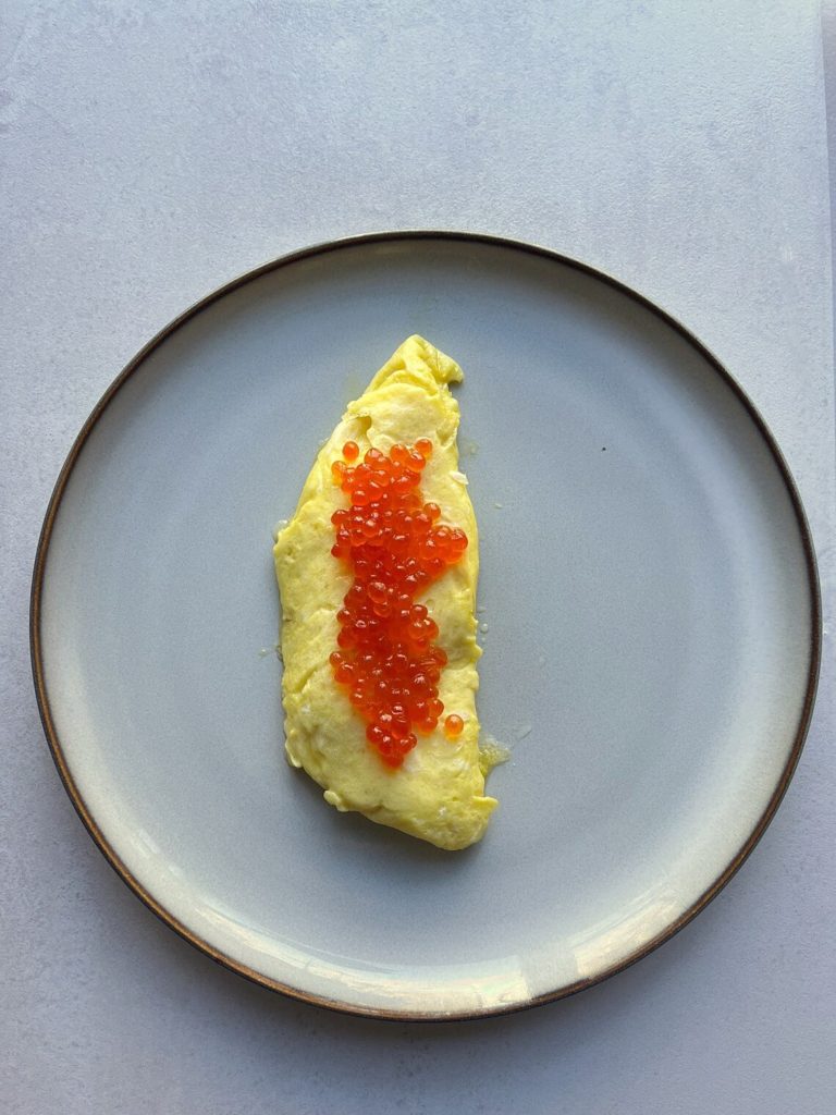 French Omelette with Caviar